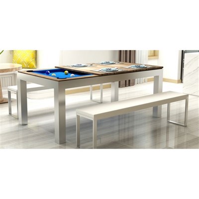 Трансформируемый бильярдный стол в обеденный стол